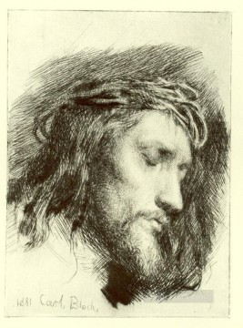  christ - Portrait of Christ Carl Heinrich Bloch